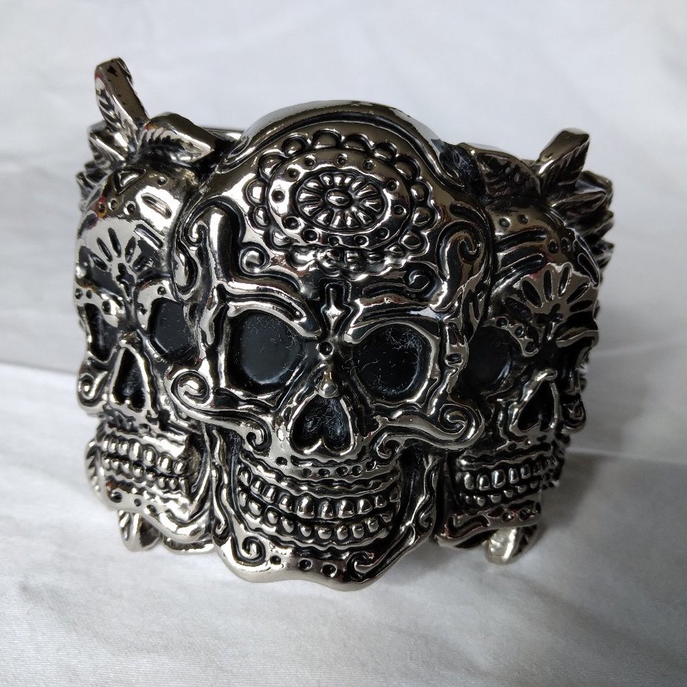Rock Rebel Sugar Skulls Bracelet Day of the Dead